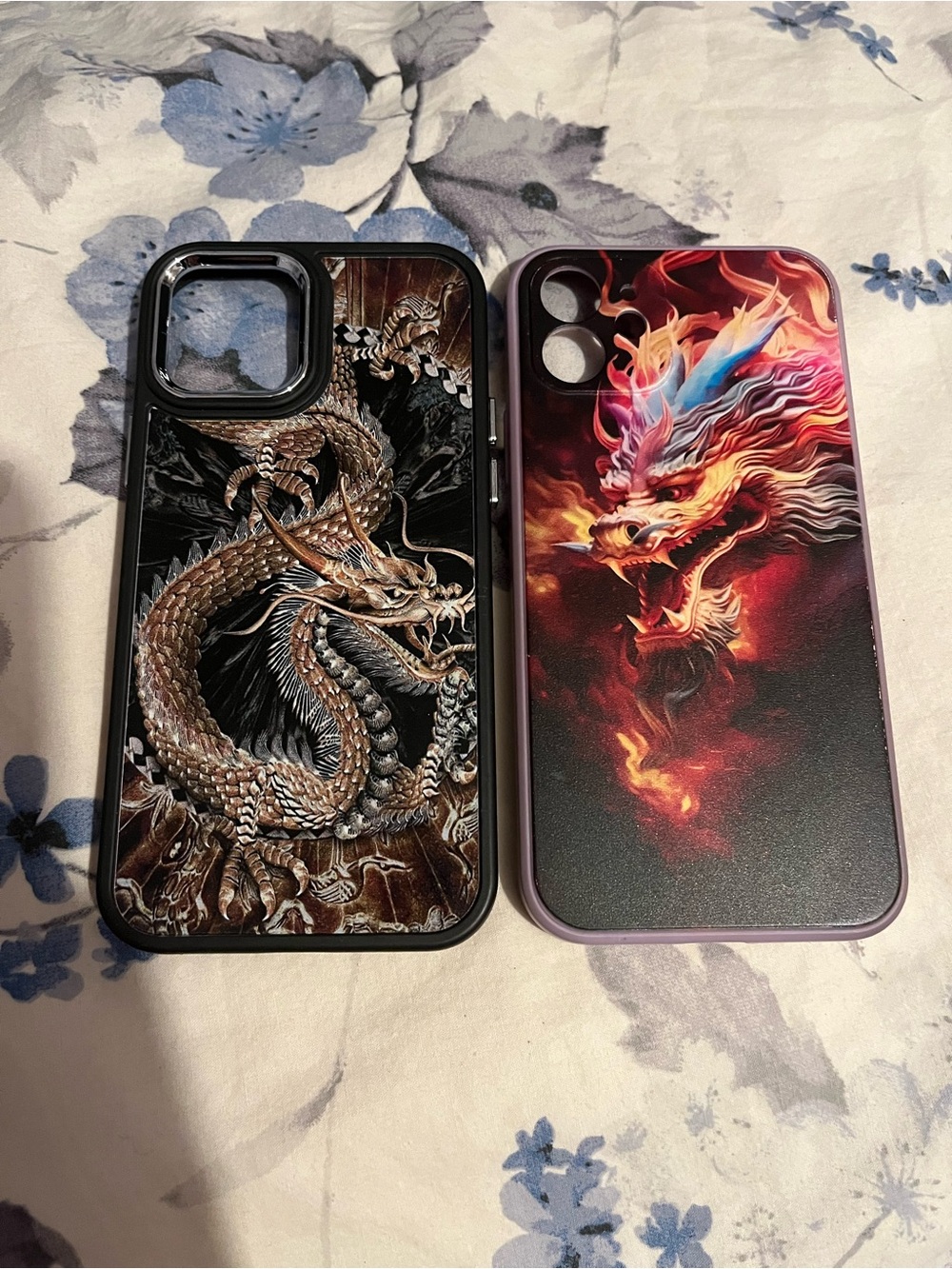 Set of 2 Dragon Graphic iPhone 12 Cases